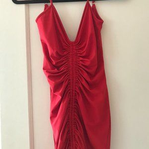 Red Body Con Dress